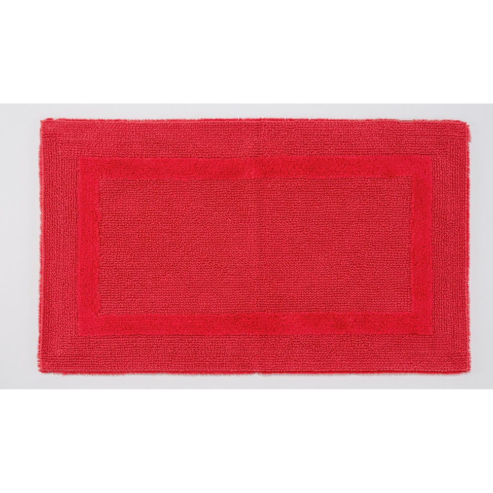 Reversible Bath Mat 579 by Designer Abyss & Habidecor in Viva Magenta Red